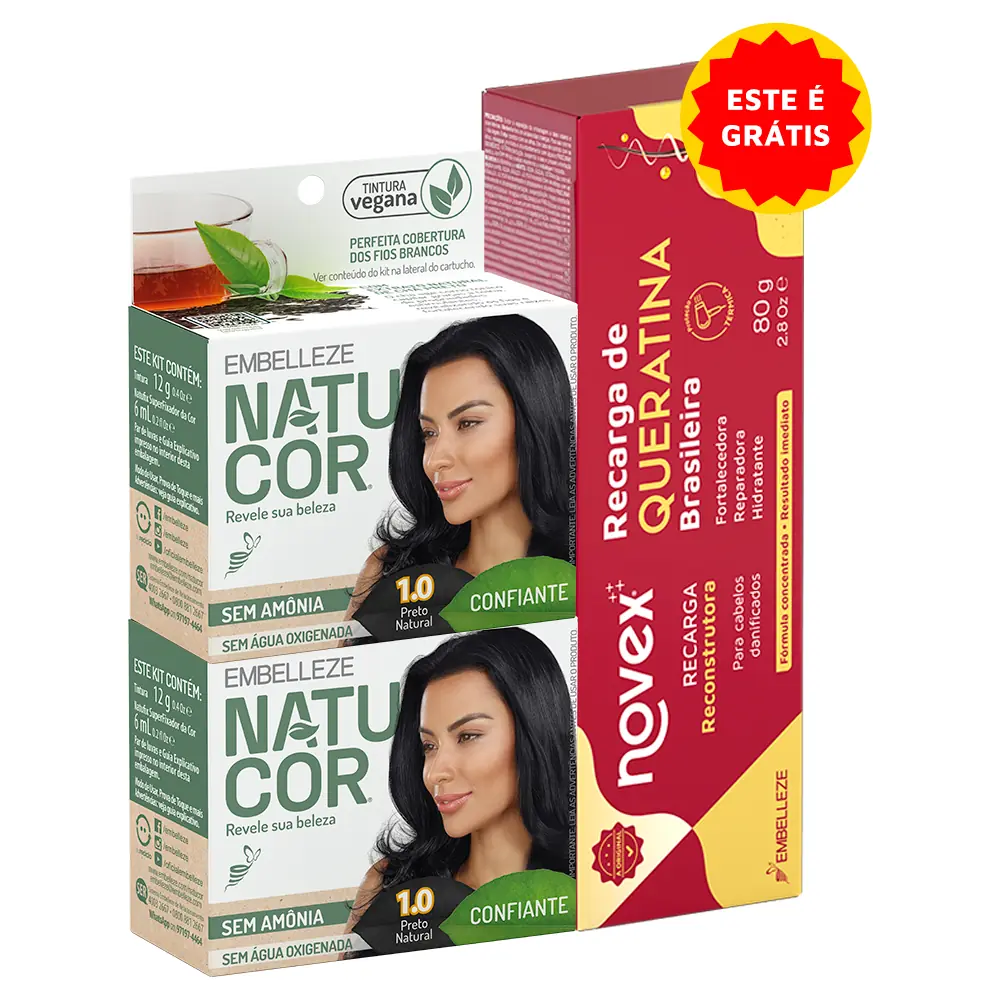 Tonalizante Minikit Embelleze Natucor 1.0 C/2un