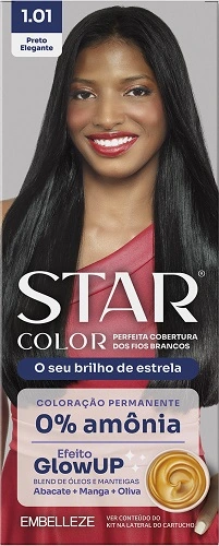 Tint Sem Amonia Star Color 1.01 Preto Elegante