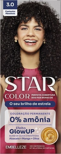 Tint Sem Amonia Star Color 3.0 Castanho Absoluto