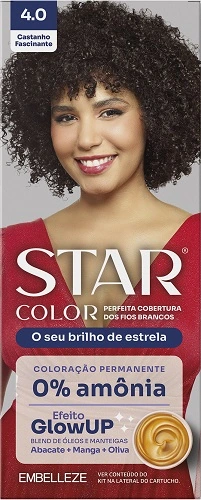 Tint Sem Amonia Star Color 4.0 Castanho Fascinante