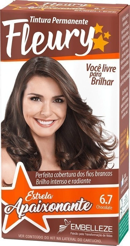 Tintura Embelleza Fleury Coloração Especial 6.7 Chocolate