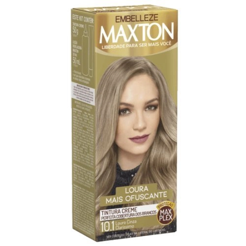 Tintura Permanente Maxton 10.1 Louro Cinza Claríssimo Unit