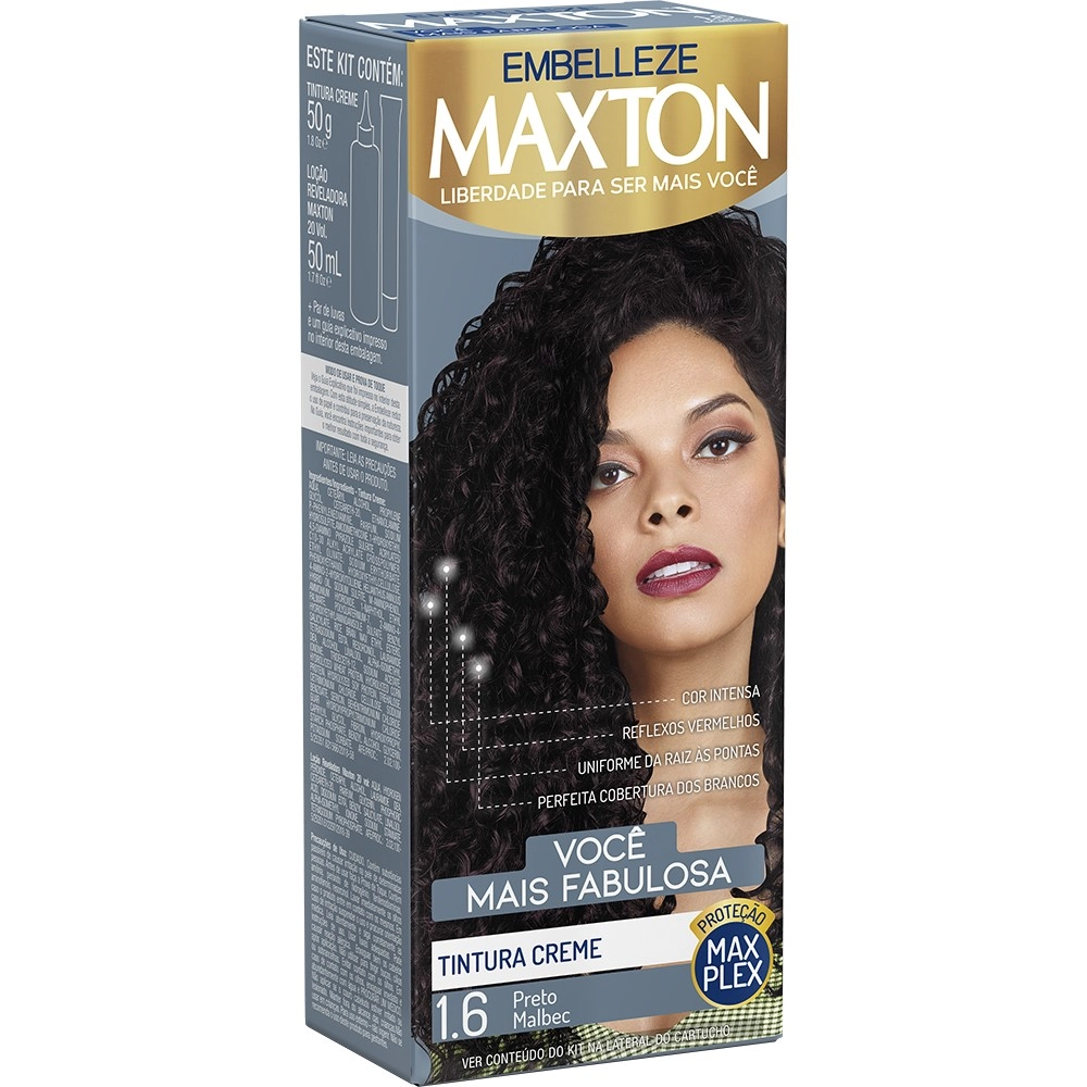 Maxton Preto Malbec 1.6 Tint 50ml