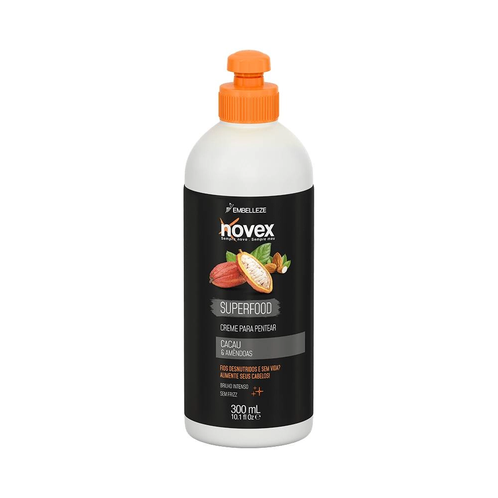 Creme Para Pentear Novex Superffod Cacau Amendoas 300ml
