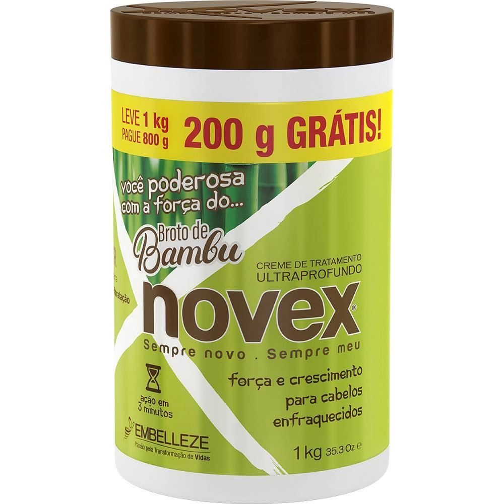 Creme Tratamento Novex Broto De Bambu Lv1kgpg800g