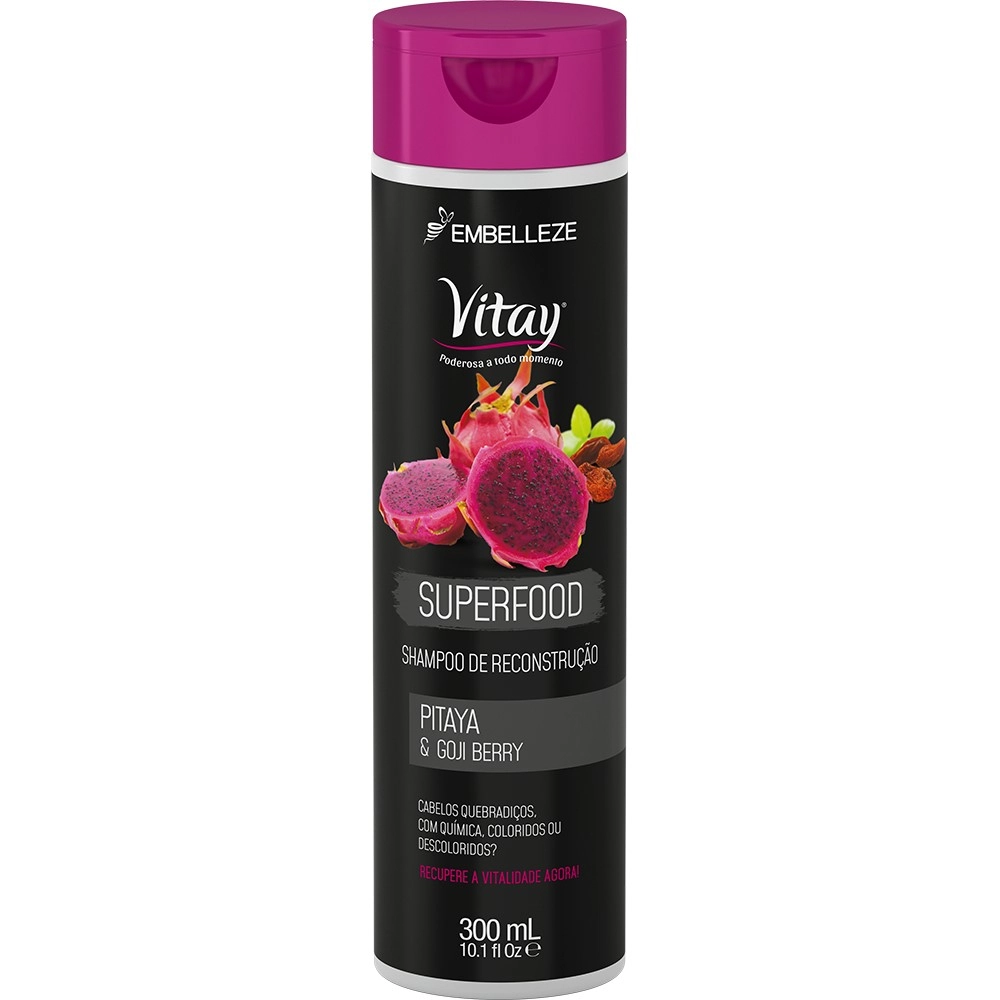 Shampoo Embelleze Vitay Superfood Pitaya Gojiberry 300ml