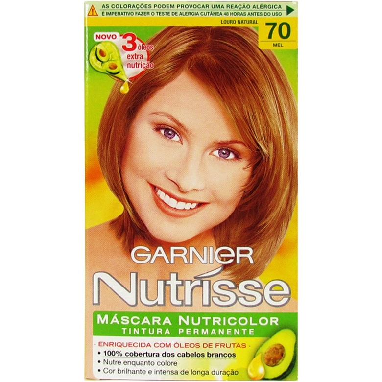 Kit Tintura Creme 70 Louro Mel Garnier Nutrisse