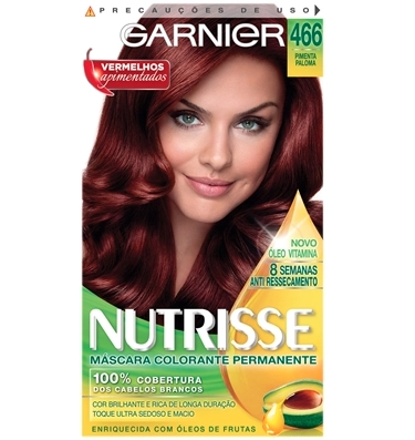 Tintura Nutrisse 466 Vermelho Intenso Garnier