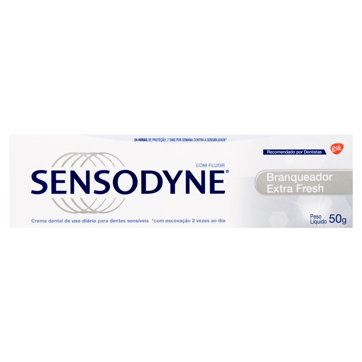 Creme Dental Branqueador Extra Fresh Sensodyne Caixa 50g