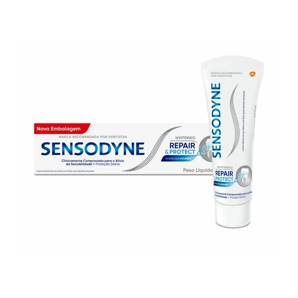 Creme Dental Whitening Sensodyne Repair Protect Caixa 100g