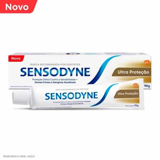 Creme Dental Ultra Proteção Sensodyne 90g Caixa Com 60un
