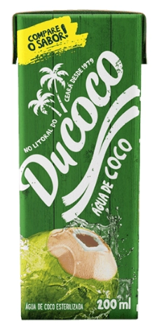 água De Coco Esterilizada Ducoco Caixa 200ml