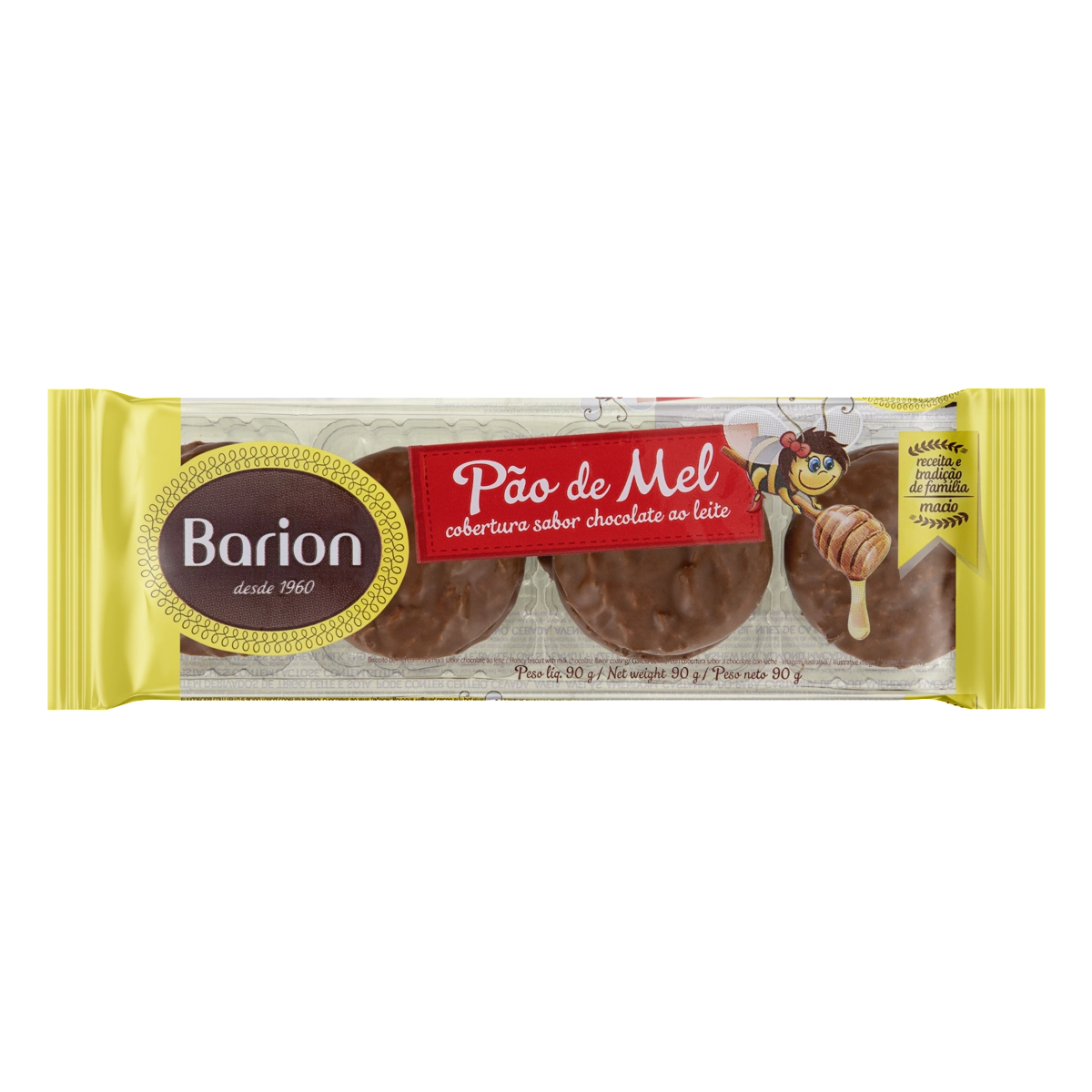Pão De Mel Barion Bandeja 90g