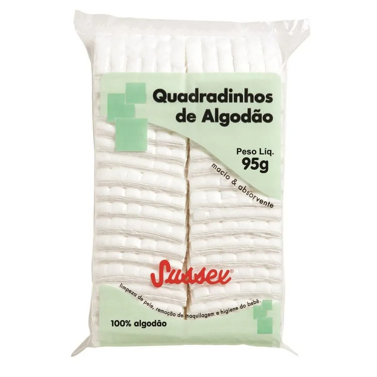 Quadradinhos De Algodão Sussex 95g