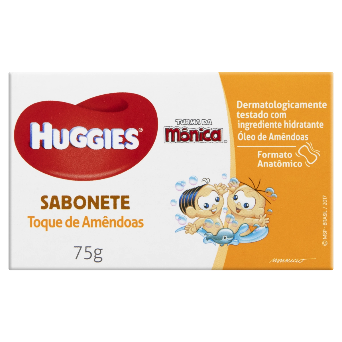 Sabonete Infantil Barra Toque De Amêndoas Huggies Caixa 75g