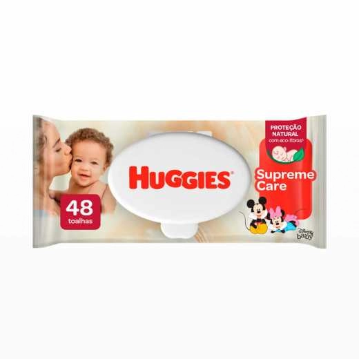 Toalha Umedecida Infantil Disney Baby Huggies Supreme Care Pacote 48 Unidades