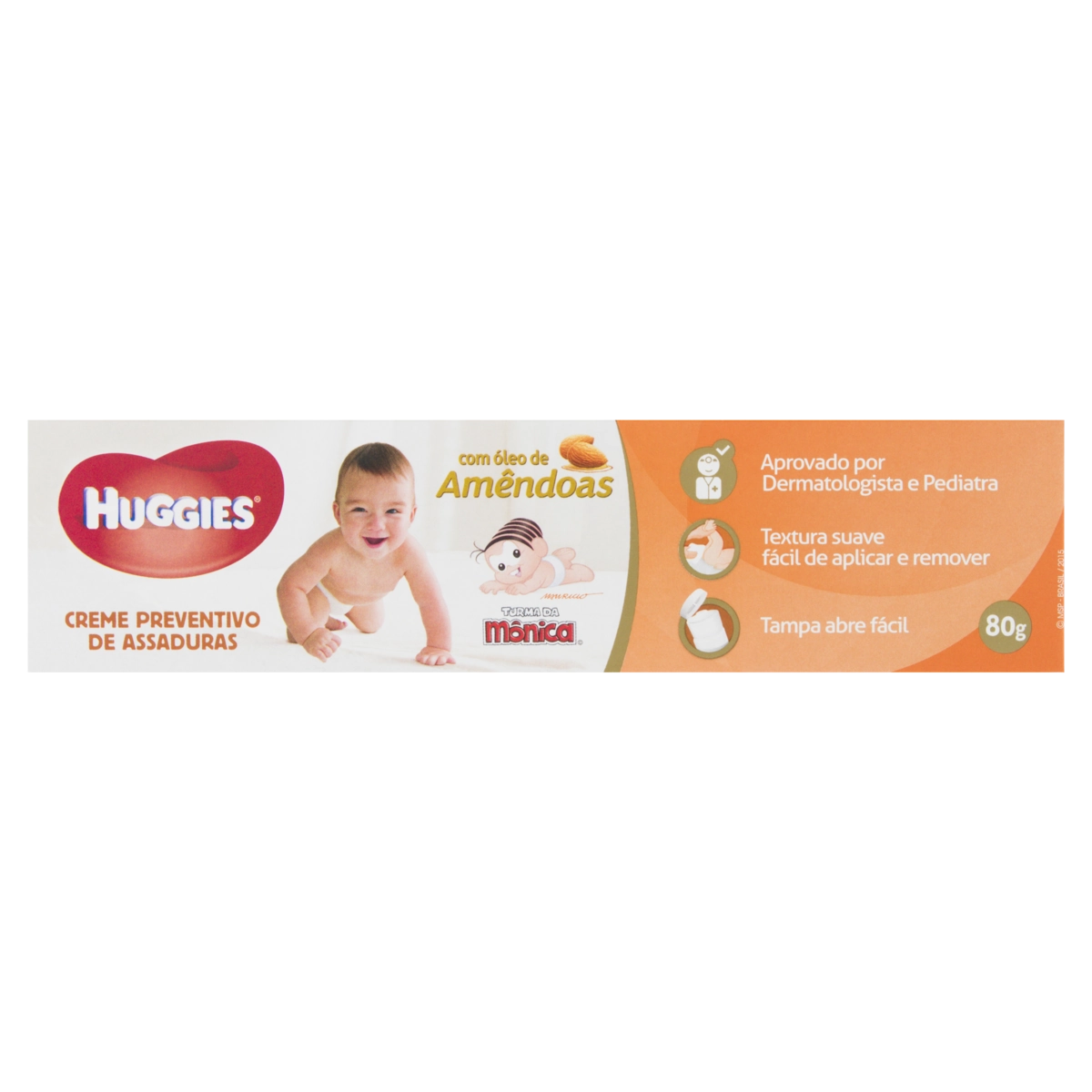 Creme Preventivo De Assaduras Huggies Turma Da Mônica Amêndoas Com Vitamina E