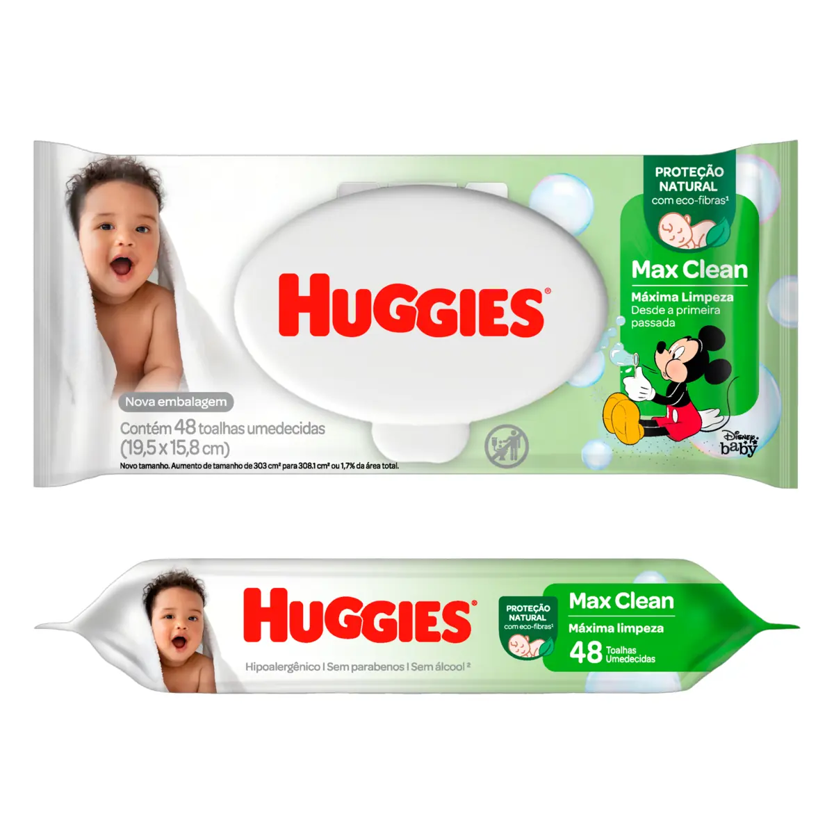 Toalha Umed Huggies Max Clean 48un L6p