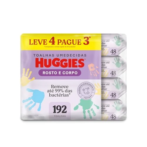 Pack Toalha Umedecida Infantil Disney Baby Huggies One Done Pacote 4 Unidades Leve Mais Pague Menos