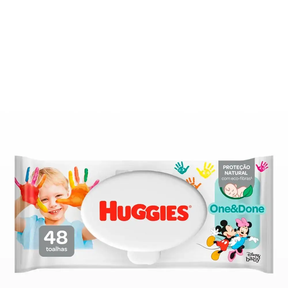 Lenços Umedecidos Huggies One & Done 48 Unidades