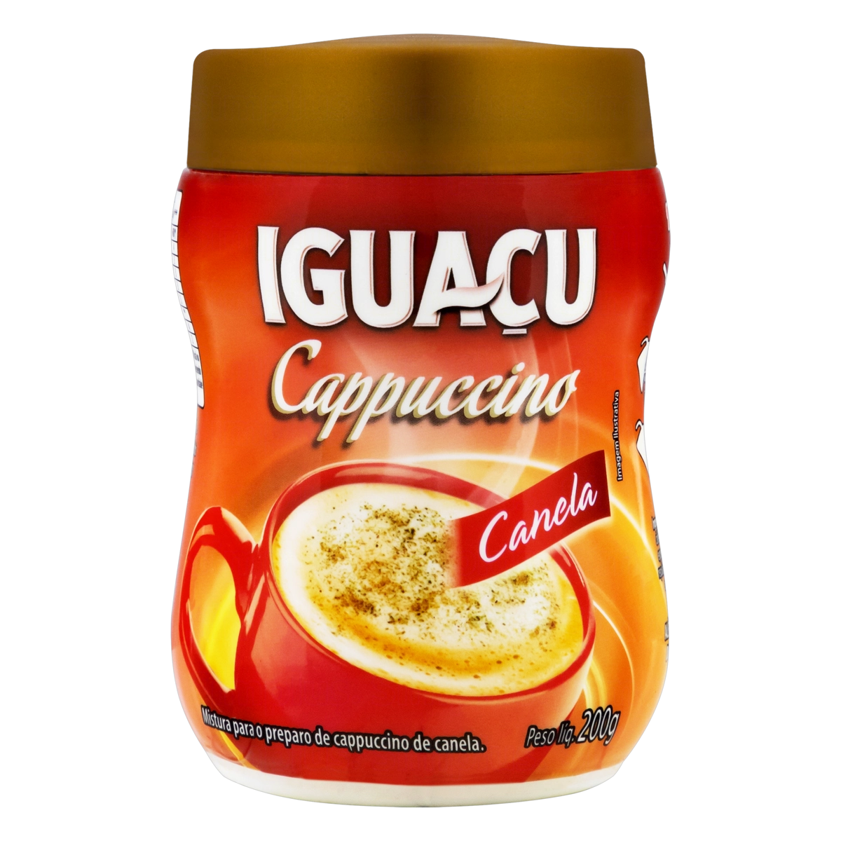 Cappuccino Solúvel Canela Iguaçu Pote 200g