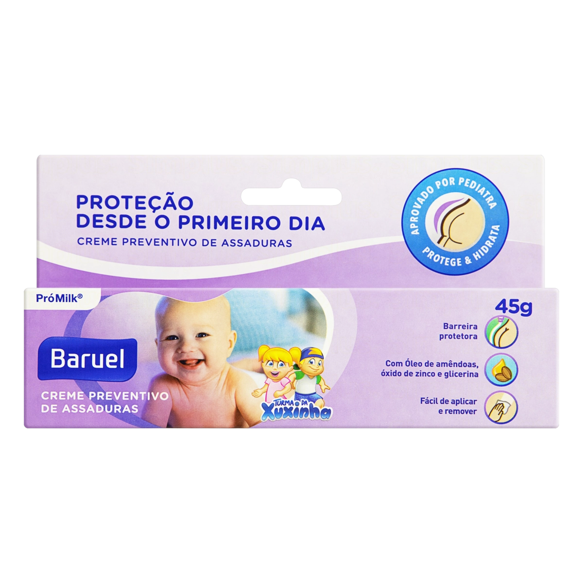 Creme Preventivo De Assaduras Bebê Turma Da Xuxinha Baruel Caixa 45g