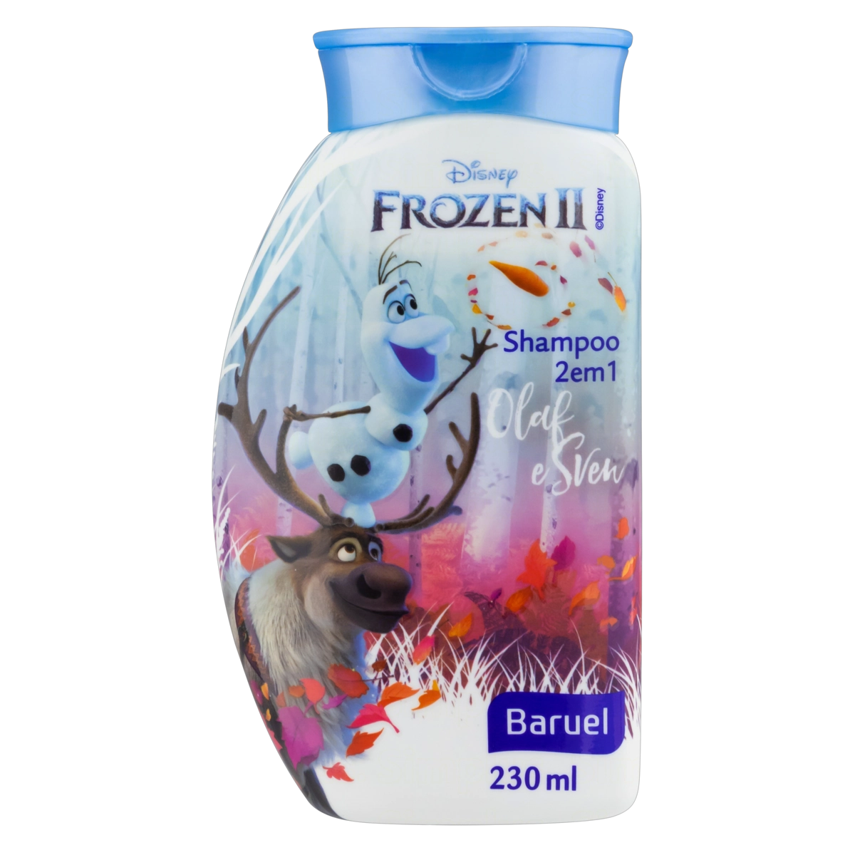Shampoo Infantil 2 Em 1 Olaf E Sven Frozen Ii Baruel Frasco 230ml
