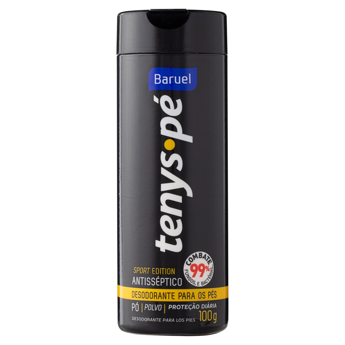 Desodorante Pó Para Os Pés Baruel Tenys Pé Sport Edition Frasco 100g