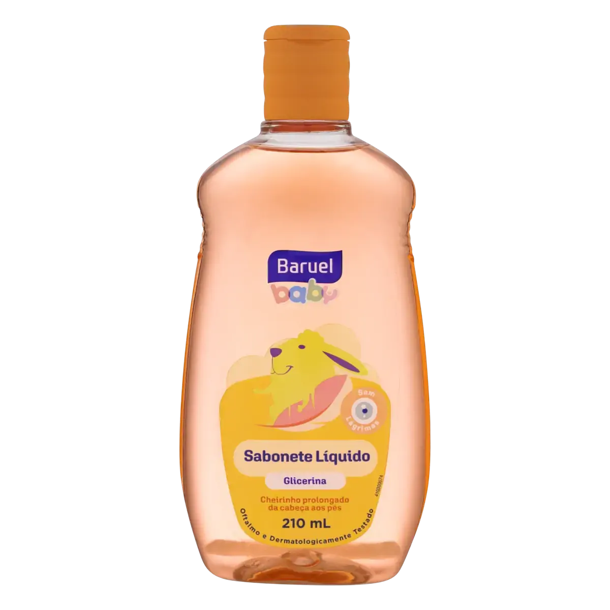 Sabonete Líquido De Glicerina Da Cabeça Aos Pés Baruel Baby Frasco 210ml