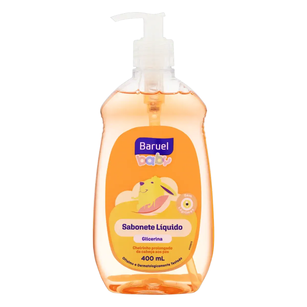 Sabonete Infantil Líquido De Glicerina Da Cabeça Aos Pés Baruel Baby Frasco 400ml