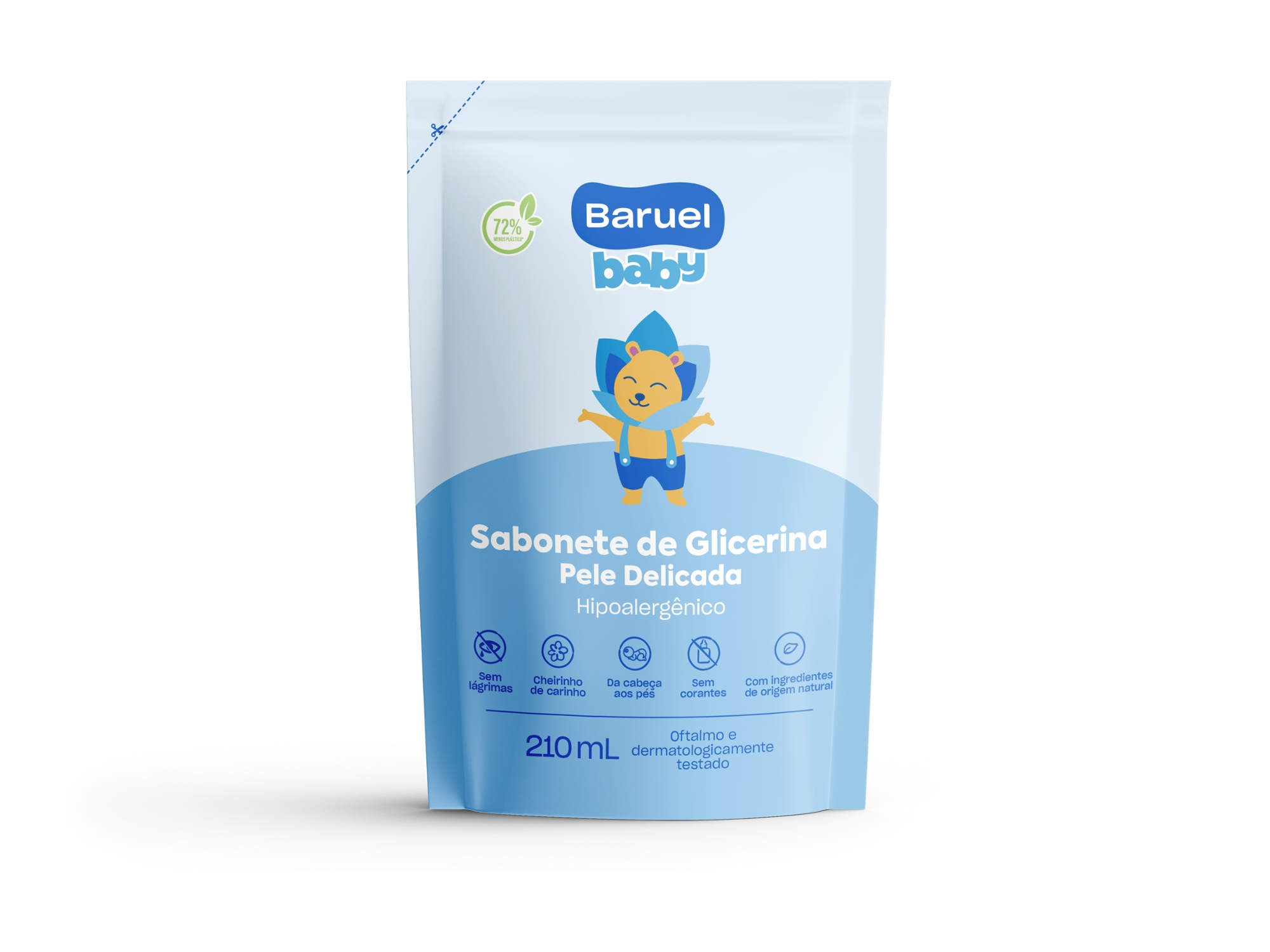 Sab Liq Baruel 210ml Baby Glicerina Pele Delicada Refil