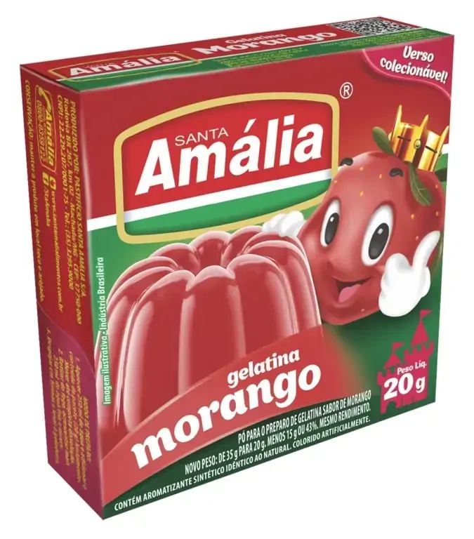 Gelatina Sta Amalia Morango 20g