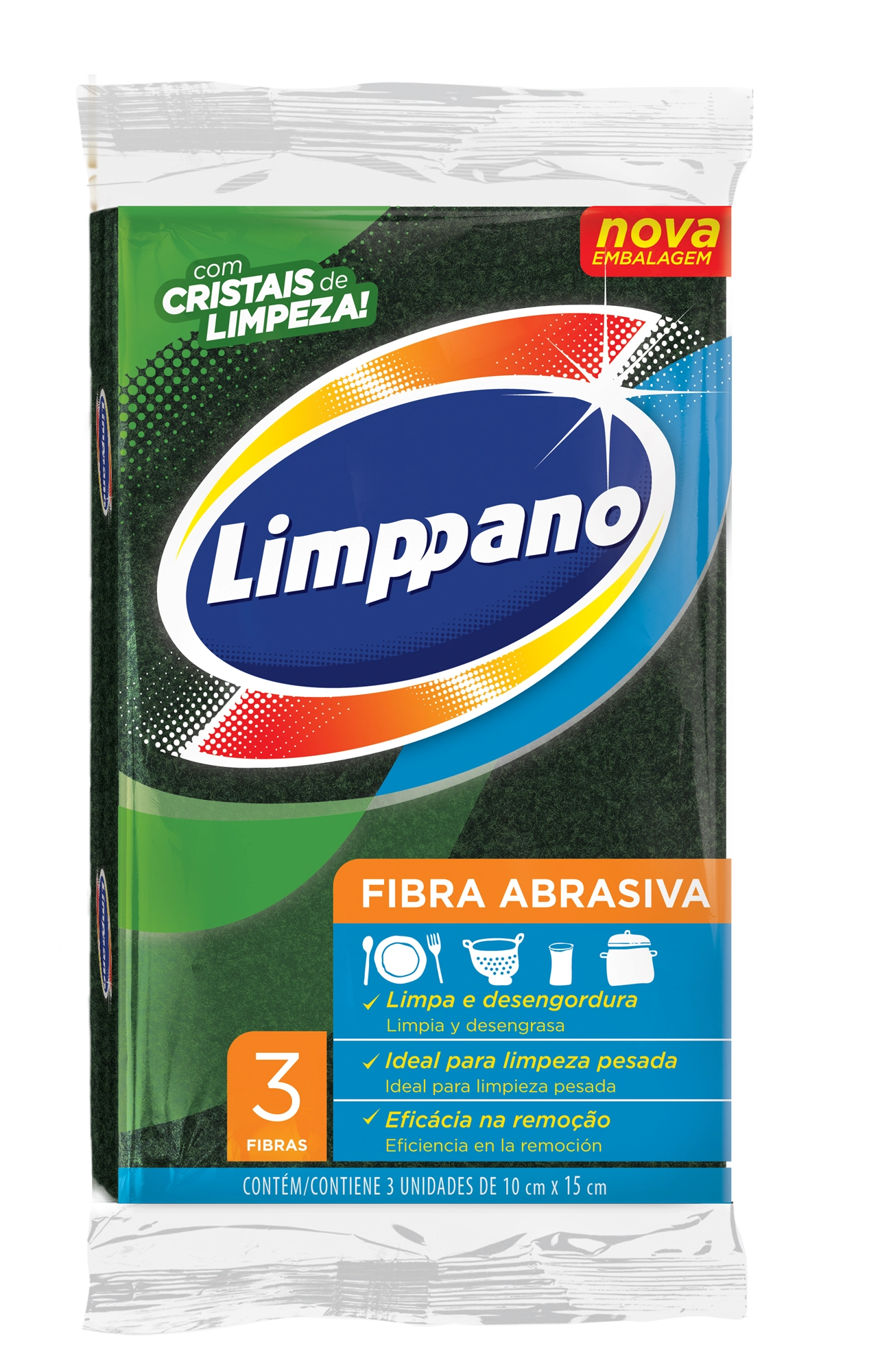Fibra Limpano Abrasiva 3unidade