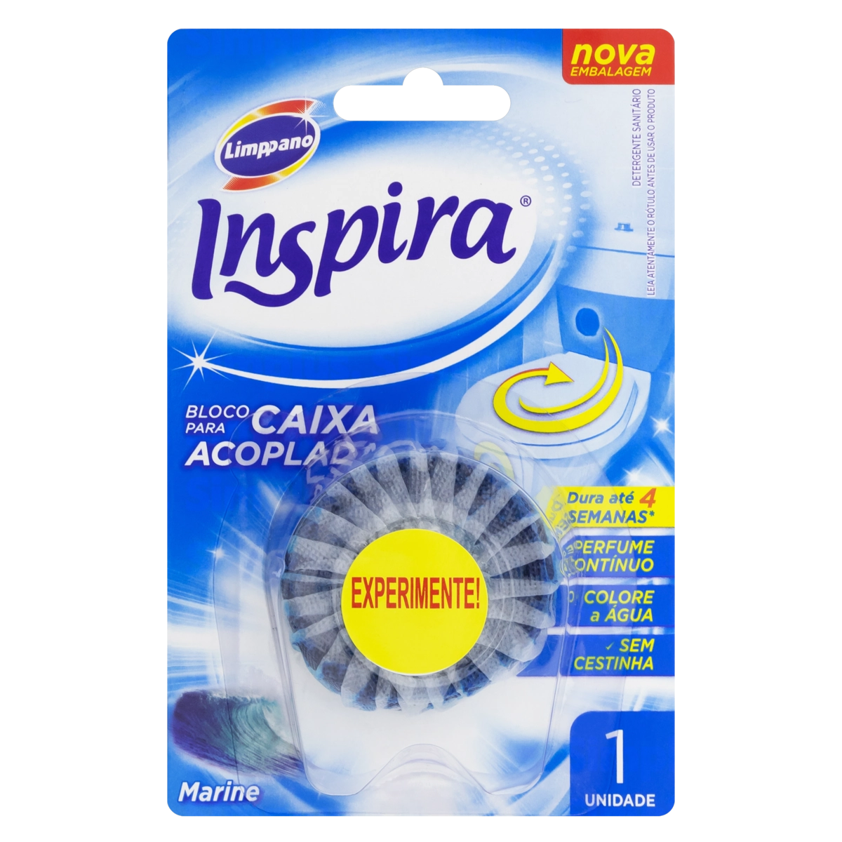 Detergente Sanitário Bloco Para Caixa Acoplada Marine Inspira