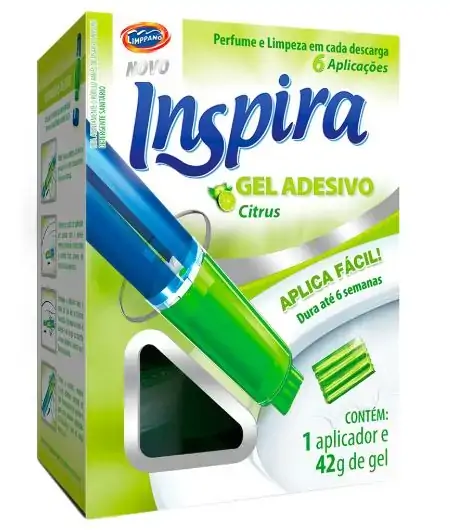 Desodor Inspira Gel Adesivo Aparelho Citrus