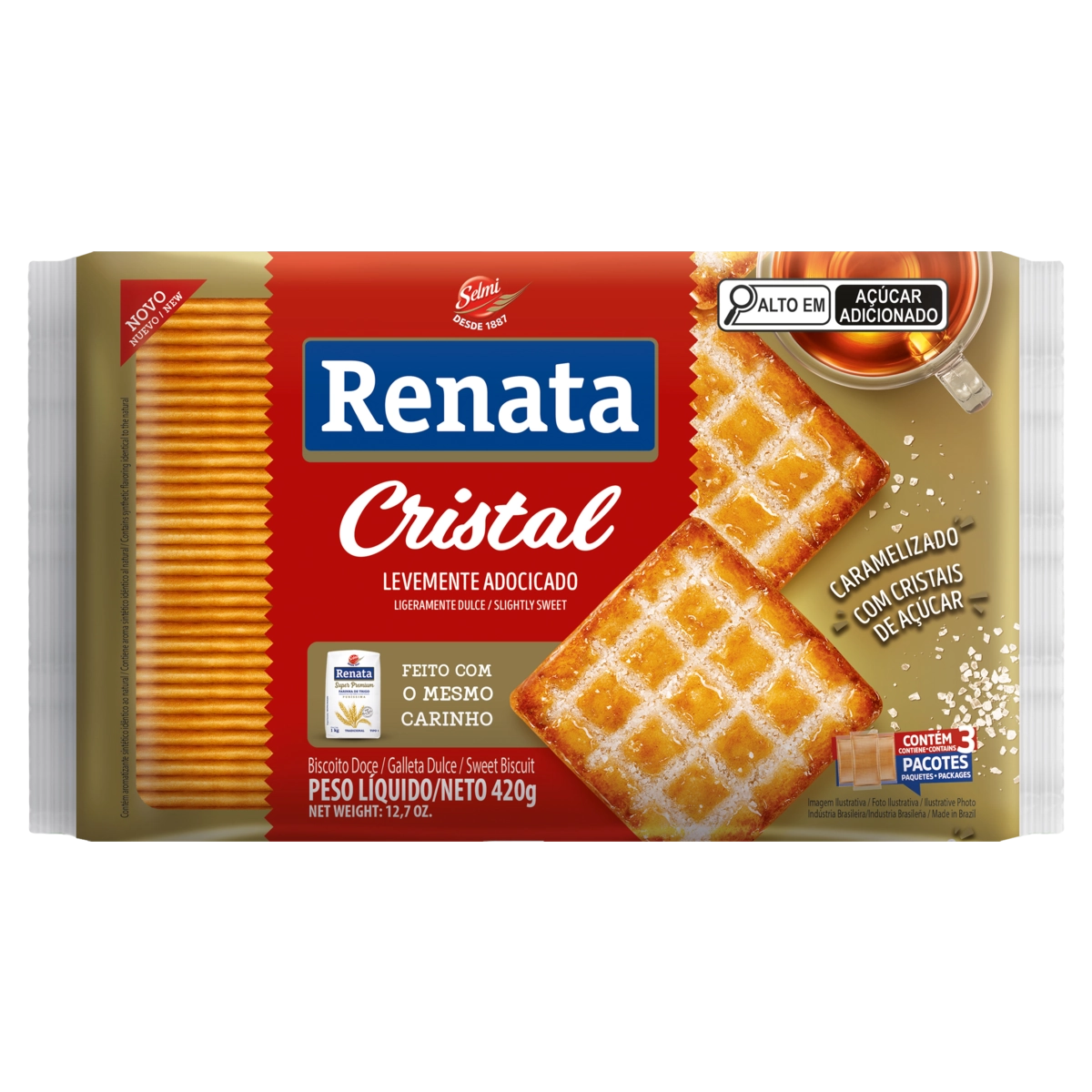 Biscoito Cristal Renata Pacote 420g