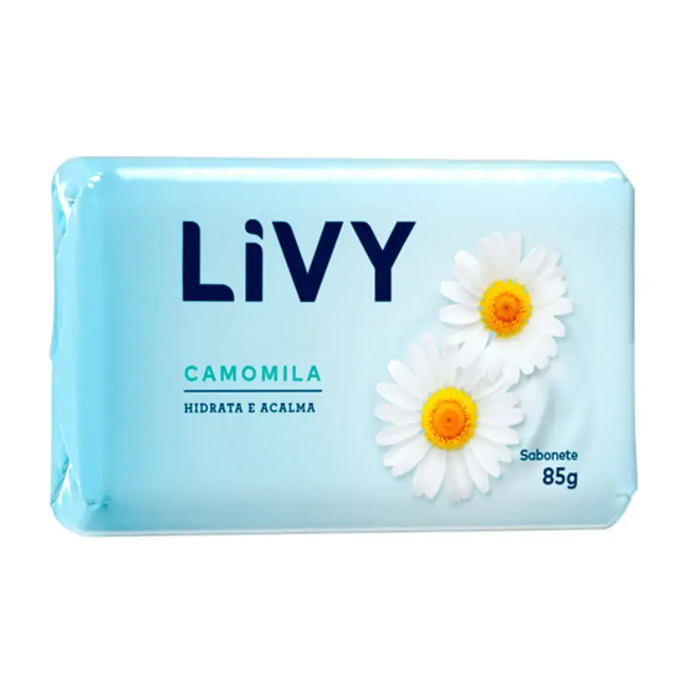Sabonete Barra Camomila Livy Envoltório 85g