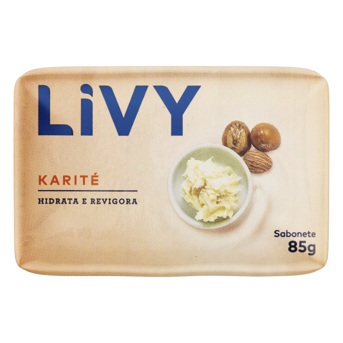 Sabonete Barra Karité Livy Envoltório 85g
