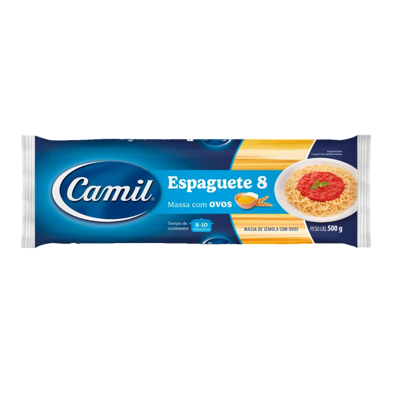 Macarrao Camil 500g C/ovos Espaguete 8