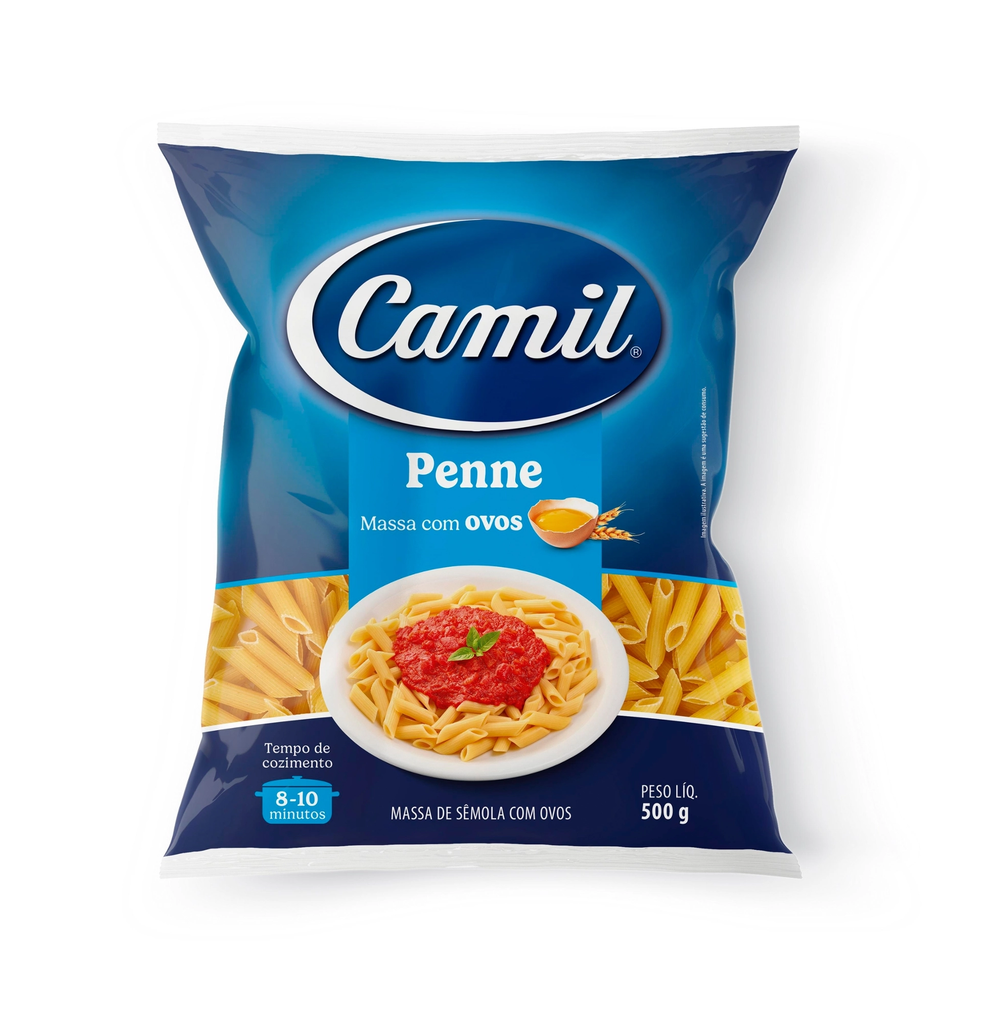 Mac Ovos Camil Penne 500g
