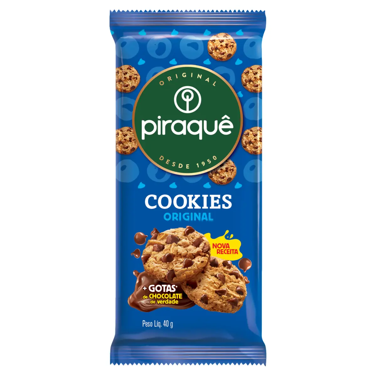Biscoito Cookie Original Piraquê Pacote 40g