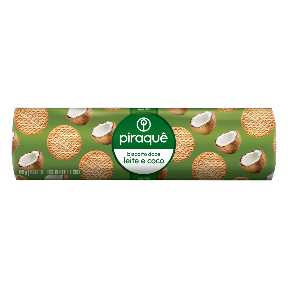 Biscoito Leite Maltado E Coco Piraquê Pacote 132g