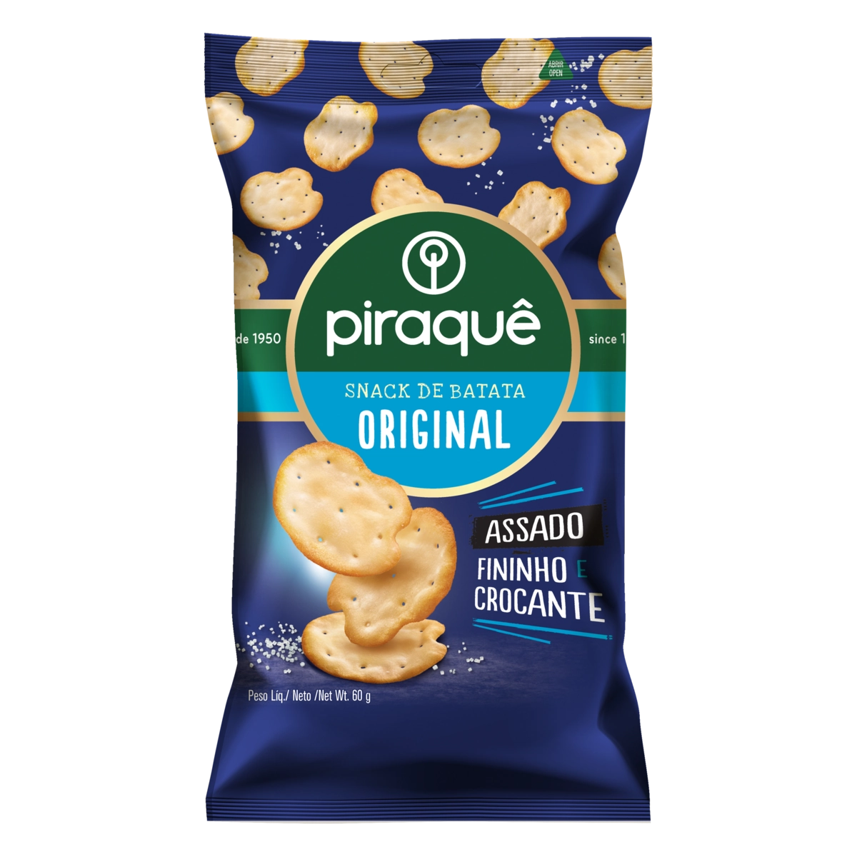 Snack De Batata Original Piraquê Pacote 60g
