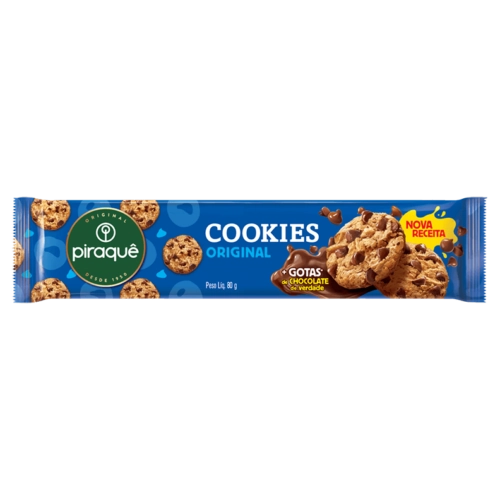 Biscoito Cookie Original Piraquê Pacote 80g