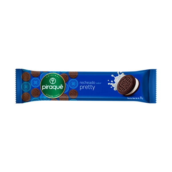 Biscoito Recheio Pretty Piraquê Pacote 76g