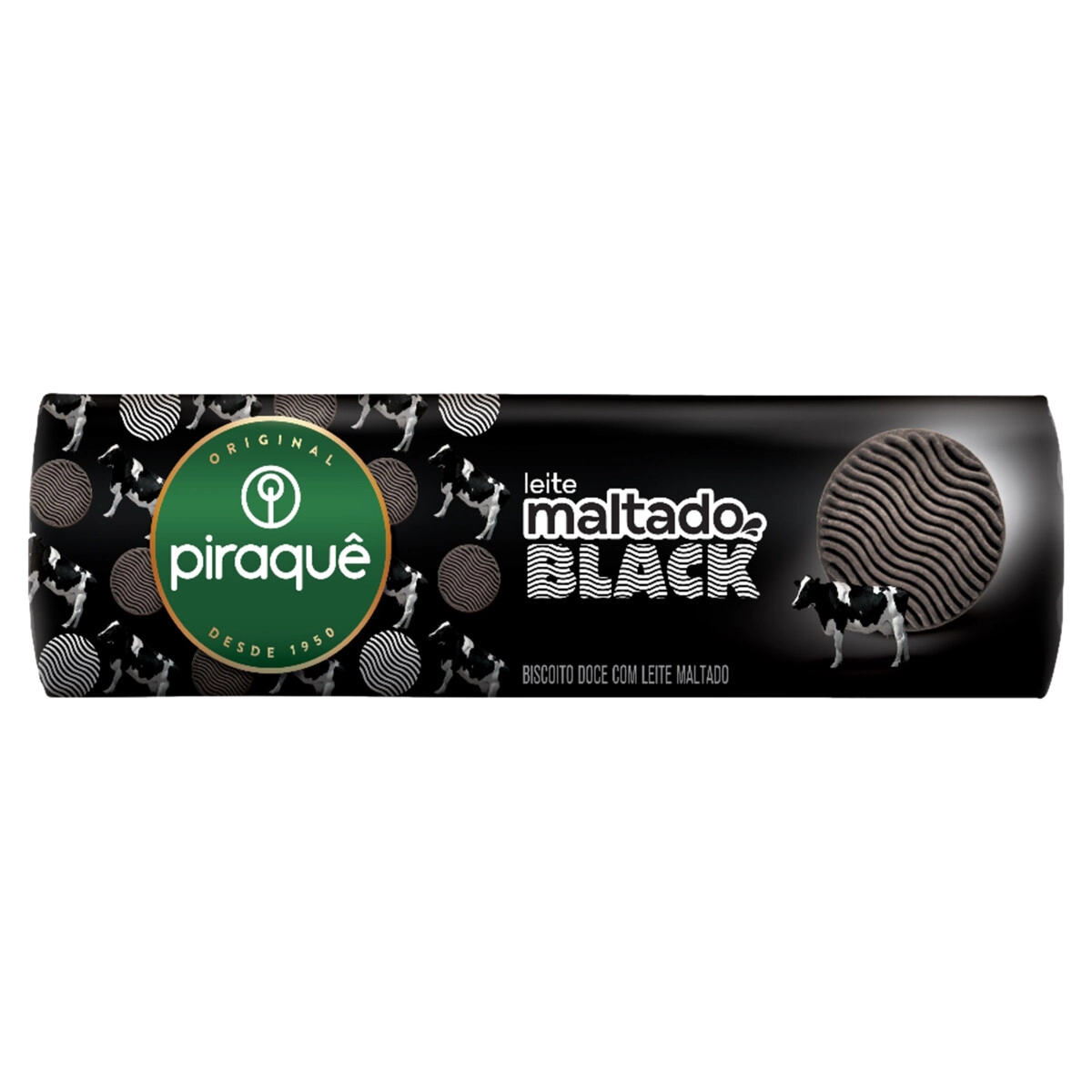 Biscoito Leite Maltado Black Piraquê Pacote 132g