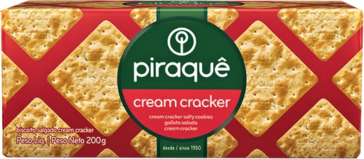 Biscoito Cream Cracker Piraquê Pacote 184g