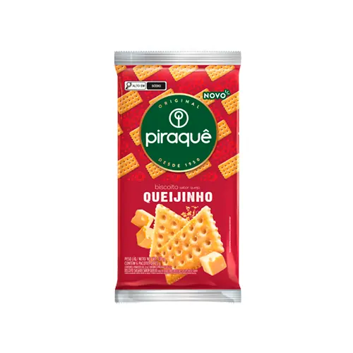 Pack Biscoito Queijinho Piraquê Pacote 138g