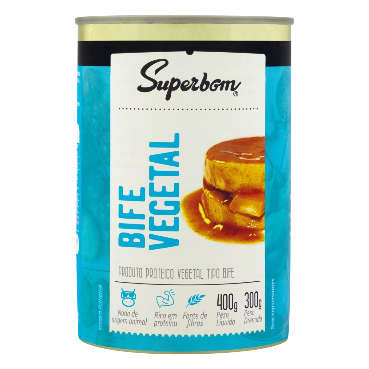 Bife Vegetal Superbom Lata 300g