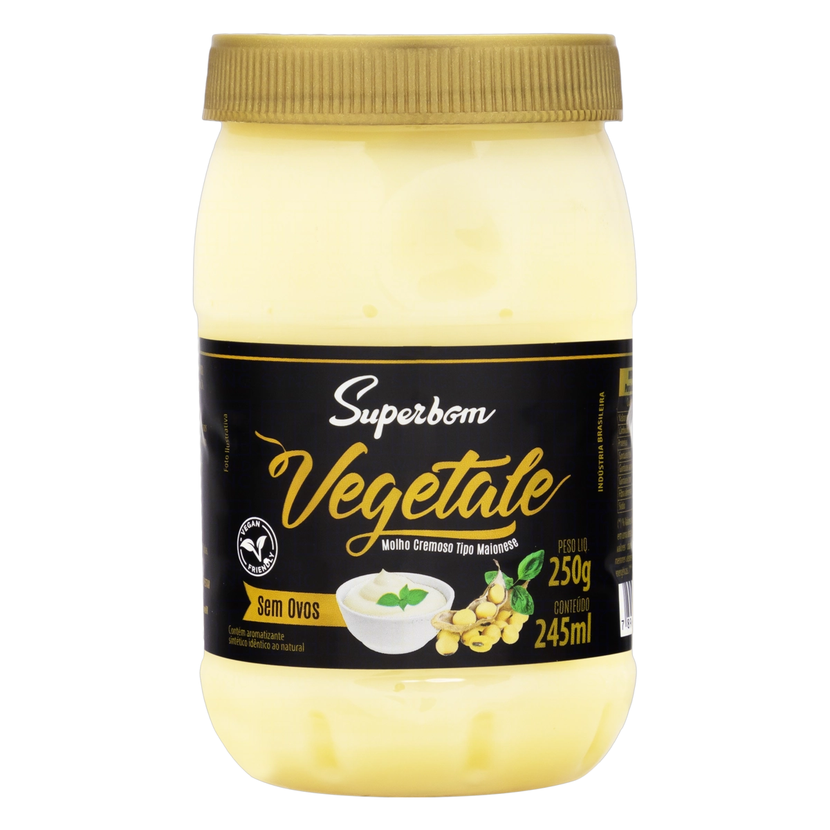 Molho Cremoso Tipo Maionese Superbom Vegetale Pote 250g